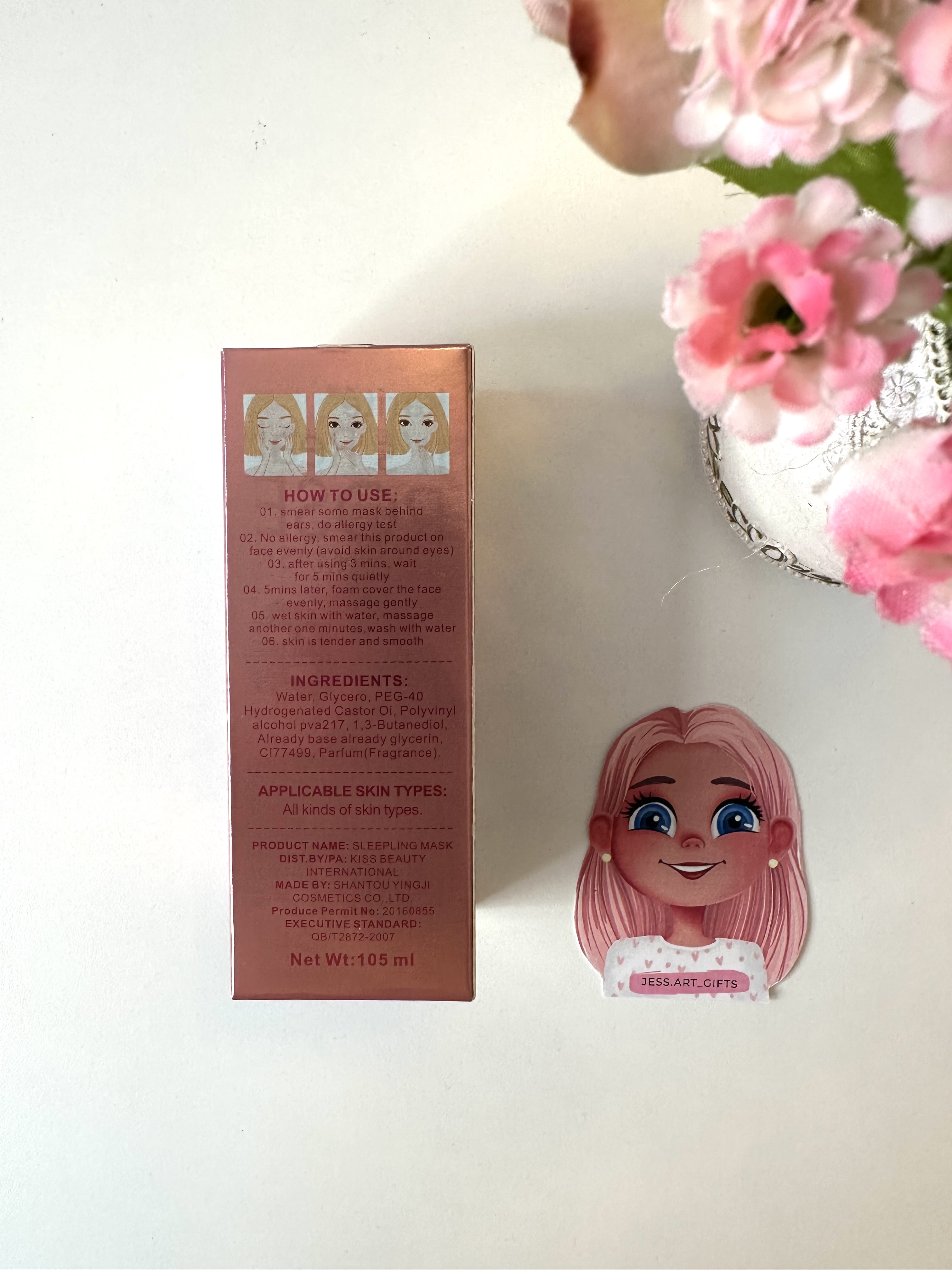 Rose Sleeping Mask-Karité