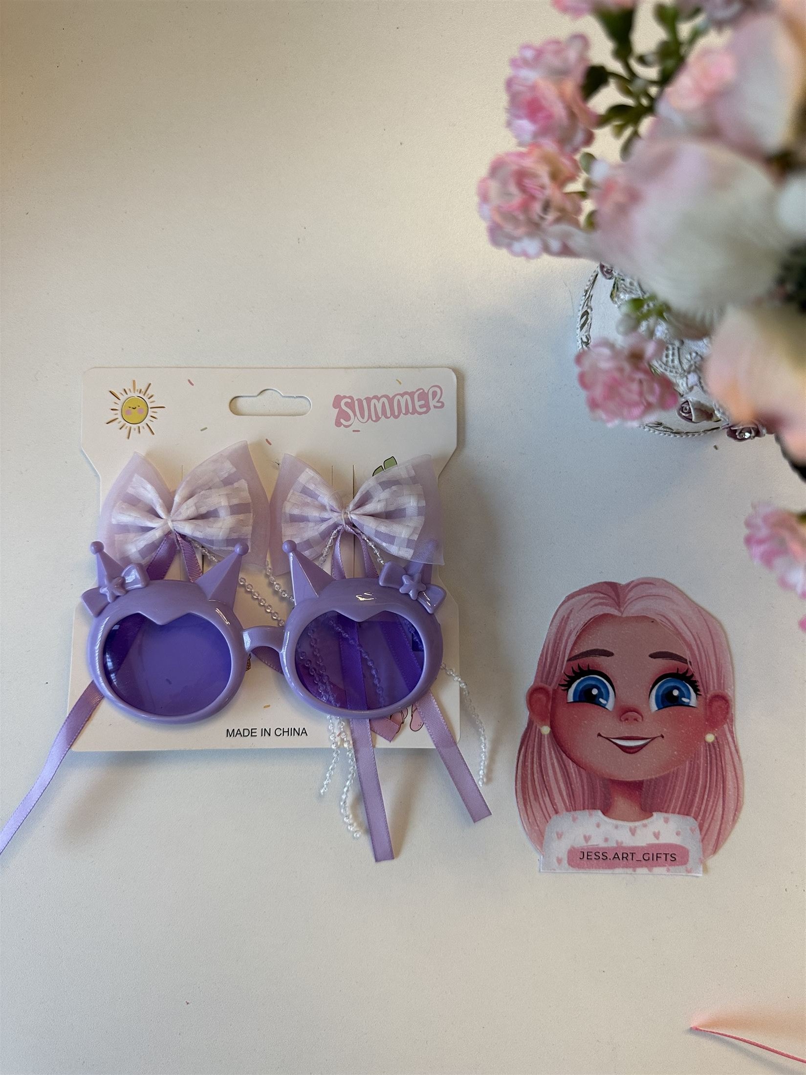 Sunglasses + Hair clips K1027 thumbnail