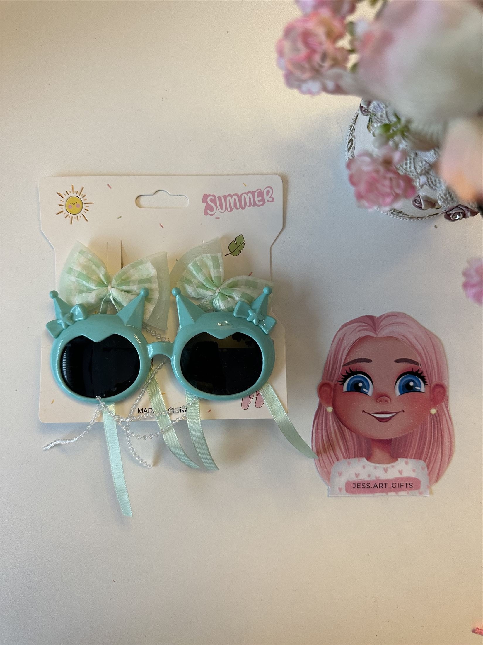 Sunglasses + Hair clips K1027 thumbnail