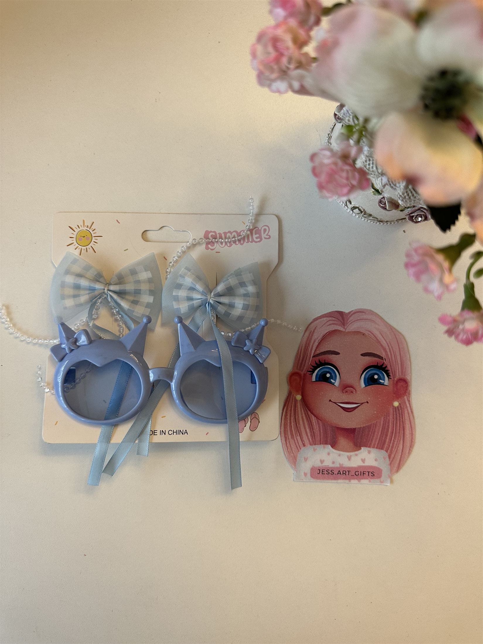 Sunglasses + Hair clips K1027